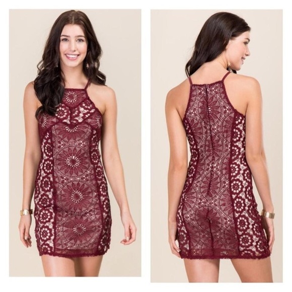 Francesca's Collections Dresses & Skirts - Francesca’s Crochet Cocktail Dress